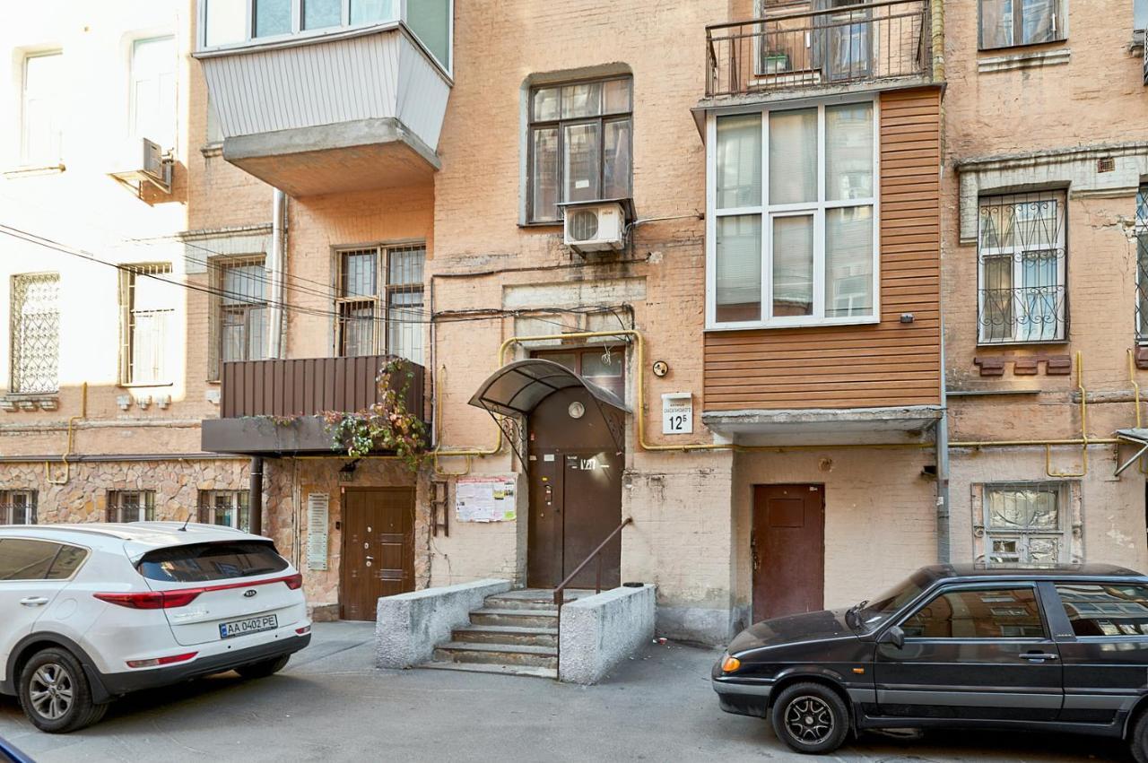S12-58 Modern Aparthotel With Two 2Bedrooms In Central Kiev - Bessarabska Squere - Gulliver Mall - Olympic Stadium - Palace Of Sports - Saksahanskoho St, 12Б 외부 사진